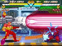 une photo d'Ã©cran de Marvel Super Heroes sur Sega Saturn